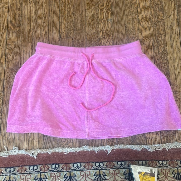 Lilly Pulitzer y2k Terry Cloth Pink Mini Skirt - Picture 2 of 5